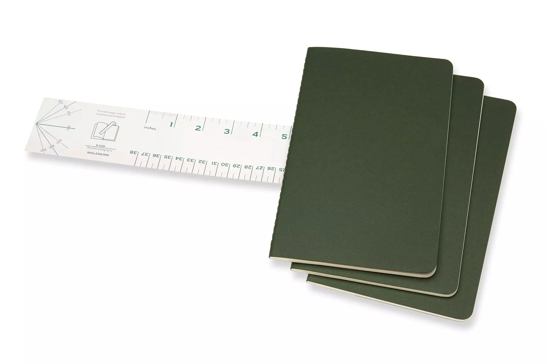 Een Moleskine Cahier Ruled Notebook Large Myrtle Green koop je bij Moleskine.nl